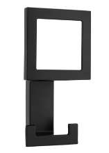 Afbeeldingen van Siro Kapstokhaak metaal - boorafstand 24mm/L 101mm/H 43mm/B 52mm mat zwart 