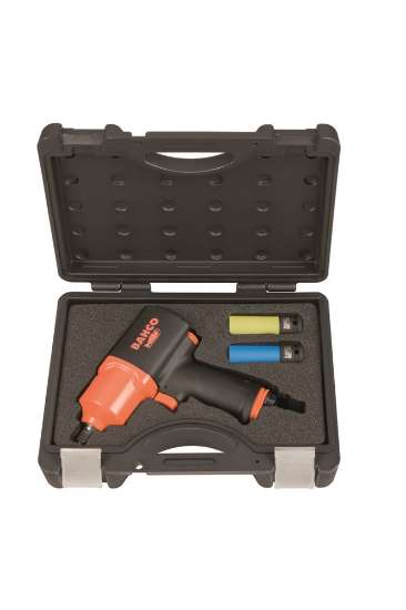 Afbeeldingen van Bahco micro slagmoersleutelset, 1/2'' inclusief 2 wiel slagdoppen