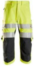 Afbeeldingen van Snickers ProtecWork pirate werkbroek, klasse 2, 6161-6600, Maat 62, high-visibillity geel