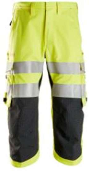 Afbeeldingen van Snickers ProtecWork pirate werkbroek, klasse 2, 6161-6600, Maat 62, high-visibillity geel