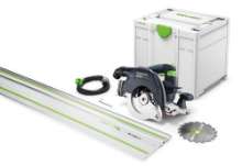 Afbeeldingen van Festool pendelkapzaagmachine HK 55 EBQ-Plus-FS - 1200Wat - met geleiderail FS1400/2 in systainer