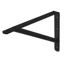 Afbeeldingen van GB plankdrager - 200x300mm 30x4/20x4mm - epoxycoating zwart
