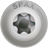 Afbeeldingen van Spax 8.0x50 T40 Constructieschroef - discuskop - RVS A2 Op=Op