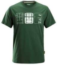 Afbeeldingen van Snickers T-shirt (2-pack) 2522-3995, Maat 3XL, bosgroen/donker blauw