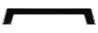 Afbeeldingen van Siro Meubelgreep metaal - boorafstand 160mm/L 190mm/H 34mm/B 8mm zwart chroom glanzend 
