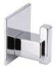 Afbeeldingen van Siro Haak metaal - zelfklevend L 50mm/H 38mm/B 50mm chroom glanzend 