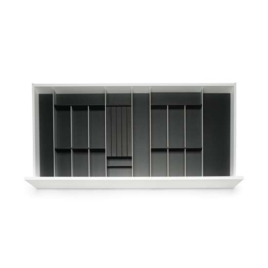 Afbeeldingen van Blum Bestekindeling Legrabox - corpusbreedte 1000mm-1200 diepte 600mm - houtdecor zwart/aluminium OL.SA6012S1BEST