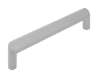 Afbeeldingen van Siro Meubelgreep metaal - boorafstand 128mm/L 138mm/H 32mm/B 10mm - aluminium 