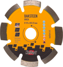 Afbeeldingen van Kelfort Diamantzaagblad - 125x22.23mm - baksteen 