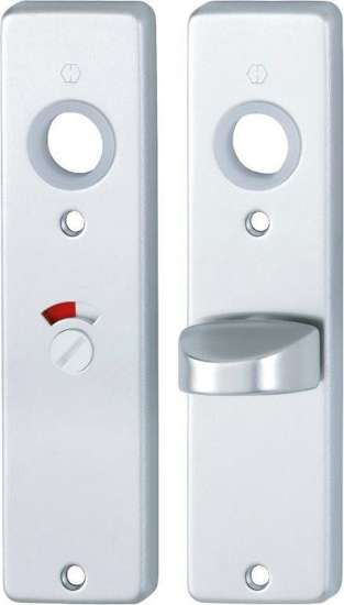 Afbeeldingen van Hoppe Binnendeur kortschild aluminium rechthoekig 202KP - WC 57x5 - F1