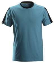 Afbeeldingen van Snickers t-shirt 2518-5104 maat L petrol