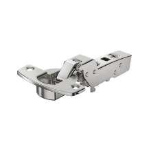 Afbeeldingen van Hettich Sensys scharnier voor dikke deuren, deurdikte tot 32 mm, zonder geïntegreerde demping (Sensys 8631), vernikkeld, inliggend, Openingshoek  95°, voor schroefbevestiging (-)