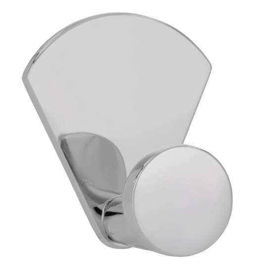 Afbeeldingen van Siro Haak metaal - zelfklevend L 50mm/H 33mm/B 43mm chroom glanzend 