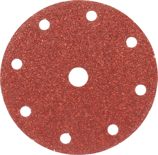 Afbeeldingen van Kelfort schuurschijf 150mm rood 10st 9 gaten