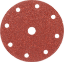 Afbeeldingen van Kelfort schuurschijf 150mm rood 10st 9 gaten