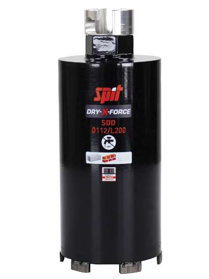 Afbeeldingen van Spit diamantboor DRY-X-FORCE - Ø112x200mm - droogboorsysteem SDD