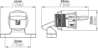 Afbeeldingen van Siro Kastslot metaal - boorafstand 32mm/L 58mm/H 25mm/B 44mm RVS effect/grijs 