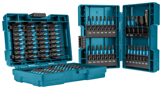 Afbeeldingen van Makita bitset Impact Black - 90 delig - 2 bitboxen