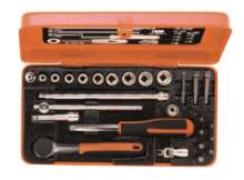 Afbeeldingen van Bahco dopsleutelset 27 delig 1/4'' met metalen doos