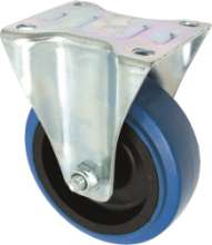Afbeeldingen van Kelfort Bokwiel - Ø100mm (140kg) - Blauw met Rollager Gegalvaniseerd 
