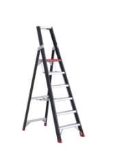 Afbeeldingen van Altrex Industrietrap Taurus - 1x6 treden - aluminium gecoat 