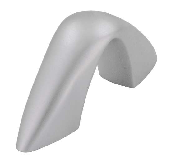Afbeeldingen van Siro Meubelgreep kunststof - boorafstand 32mm/L 64mm/H 26mm/B 16mm - aluminium 