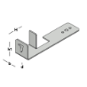 Afbeeldingen van GB Randbekistingsanker vlak 30x2mm plankdikte 32mm Sendzimir Verzinkt