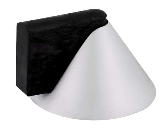 Afbeeldingen van Siro Deurstop metaal - L 39mm/H 25mm/B 43mm - chroom mat/zwart 