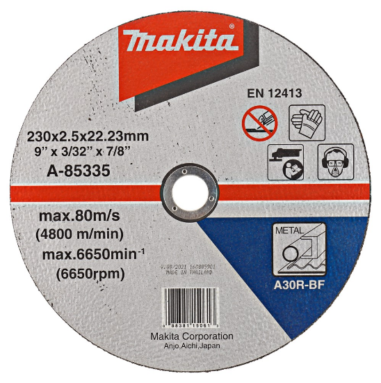 Afbeeldingen van Makita Doorslijpsch. 230X2,5Mm Metaal A-85335