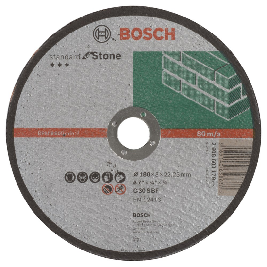 Afbeeldingen van Bosch Doorslijpschijf recht Standard for Stone