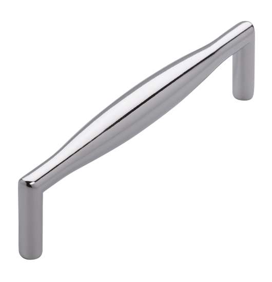 Afbeeldingen van Siro Meubelgreep metaal - boorafstand 128mm/L 136mm/H 33mm/B 14mm chroom glanzend 