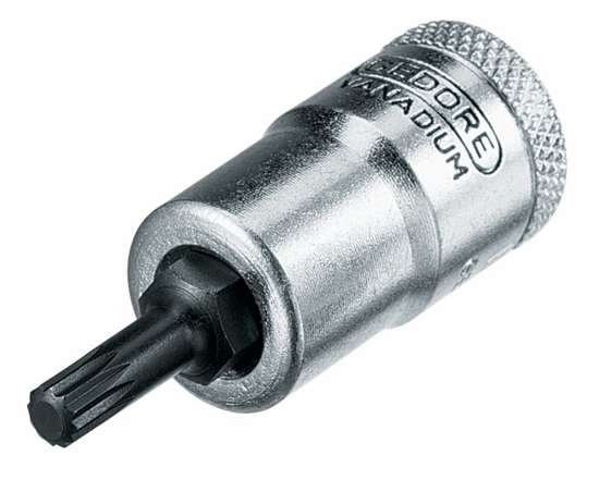 Afbeeldingen van Dopsleutel-schroevendraaier 3/8" tbv binnentwaalfkant-schroeven XZN