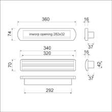 Afbeeldingen van Ami Briefplaat EP975/1 Climate Control - deurdikte 70mm - RVS-look 