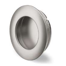 Afbeeldingen van Hettich greep om in te laten Borgoa, boorafstand 0, H 11 mm, ø 41 mm, Mat verchroomd