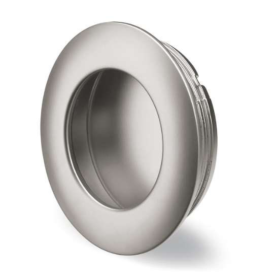Afbeeldingen van Hettich greep om in te laten Borgoa, boorafstand 0, H 11 mm, ø 41 mm, Mat verchroomd