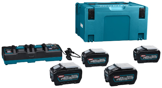 Afbeeldingen van Makita startset XGT DC40RB - 4xBL4050F 5.0Ah accu - in Mbox