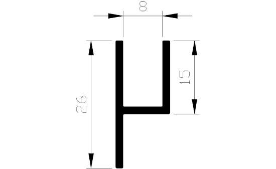 Afbeeldingen van AluArt H-profiel, paneel