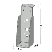 Afbeeldingen van GB Balkdrager GBS-KL 50x150 1,5 Sendzimir Verzinkt