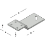 Afbeeldingen van GB vloerkozijnstrip - 35x80x170mm 100x8mm - thermisch verzinkt