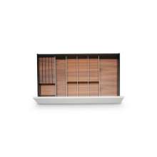 Afbeeldingen van Blum Bestekindeling voor messen Legrabox - corpusbreedte 700-900 diepte 450mm - notenhout/aluminium OL.NA4580S2BEST