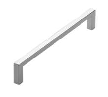 Afbeeldingen van Siro Meubelgreep metaal - boorafstand 160mm/L 168mm/H 28mm/B 8mm chroom glanzend 
