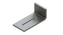 Afbeeldingen van GB hoekanker zwaar - 80x200mm 100x10mm - elektrolitisch verzinkt