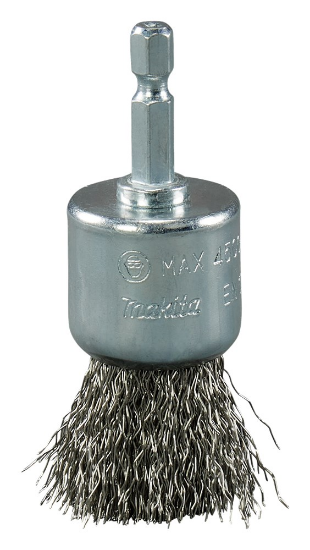 Afbeeldingen van Makita Penseelborstel 1/4"x28mm RVS D-76685