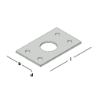 Afbeeldingen van GB Sluitplaat voor staartgrendel 40x66x2mm 