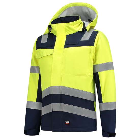 Afbeeldingen van Tricorp Softshell Multinorm bicolor 403011 Geel/Ink 2XL