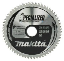 Afbeeldingen van Makita Zaagblad Efficut - Ø185x30mm 60T 0° - geschikt voor aluminium