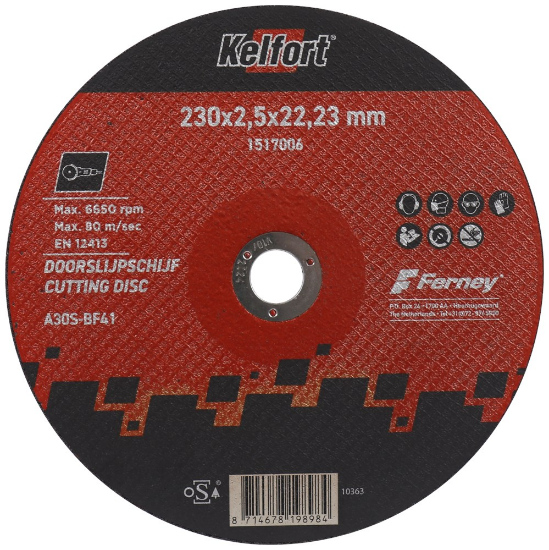 Afbeeldingen van Kelfort doorslijpschijf - 230x2,5mm - vlak