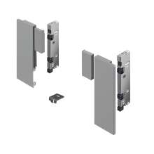 Afbeeldingen van Hettich AvanTech YOU Set verbinder voor vorm te geven inliggend front, gebruik met inlay-ladezijwand, systeemhoogte  187,  zilver