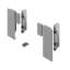 Afbeeldingen van Hettich AvanTech YOU Set verbinder voor vorm te geven inliggend front, gebruik met inlay-ladezijwand, systeemhoogte  187,  zilver