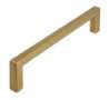 Afbeeldingen van Siro Meubelgreep metaal - boorafstand 128mm/L 136mm/H 28mm/B 8mm vintage goud 